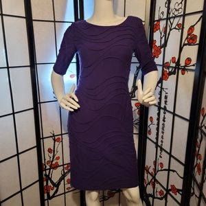 CONNECTED APPARREL LADIES PENCIL DRESS/ RICH STYLISH LAVENDAR/SIZE 6